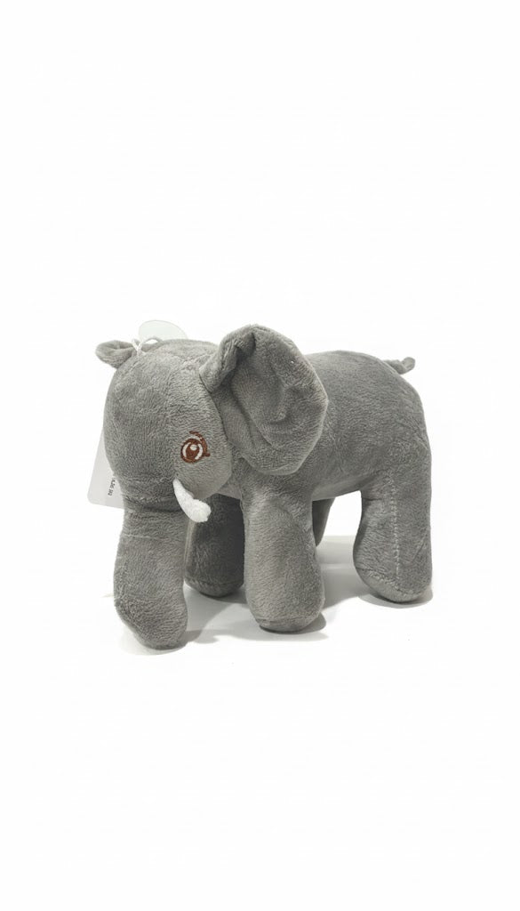 Cute Grey Elephant Plush Toy – Soft & Cuddly Stuffed Animal