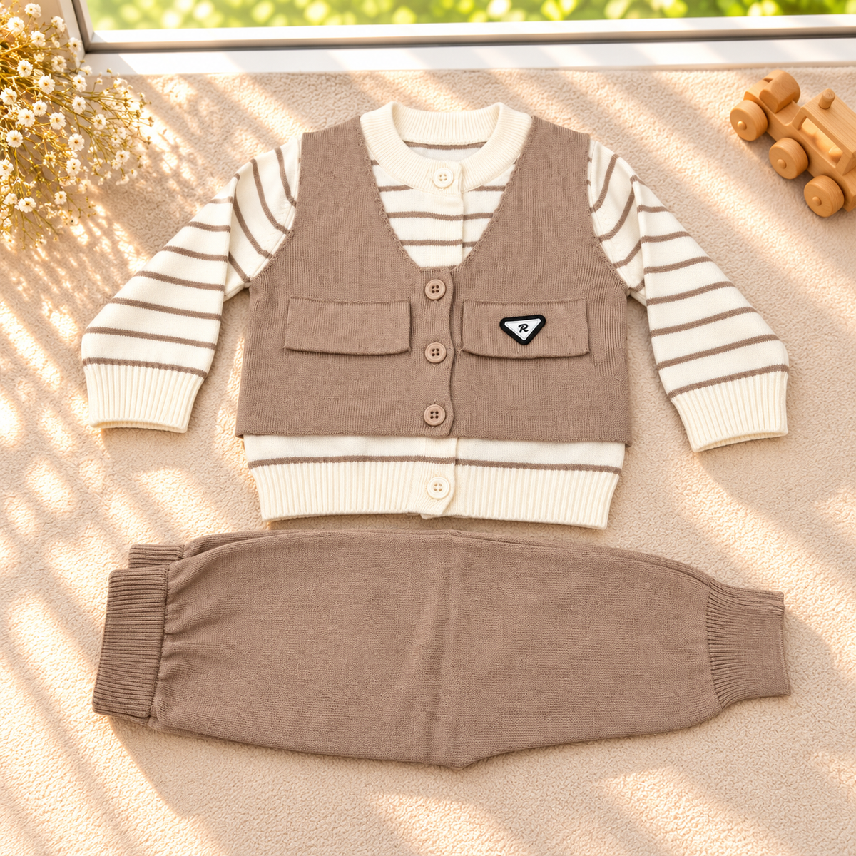 Little Gentleman Premium Knitted 2-Piece Outfit Set  G07305