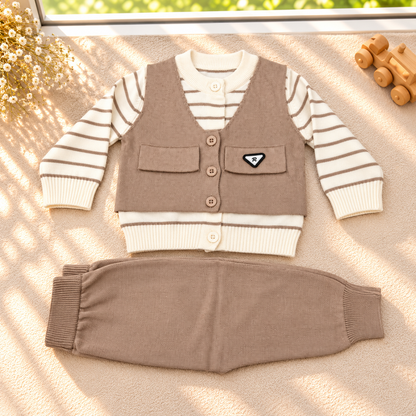 Little Gentleman Premium Knitted 2-Piece Outfit Set  G07305