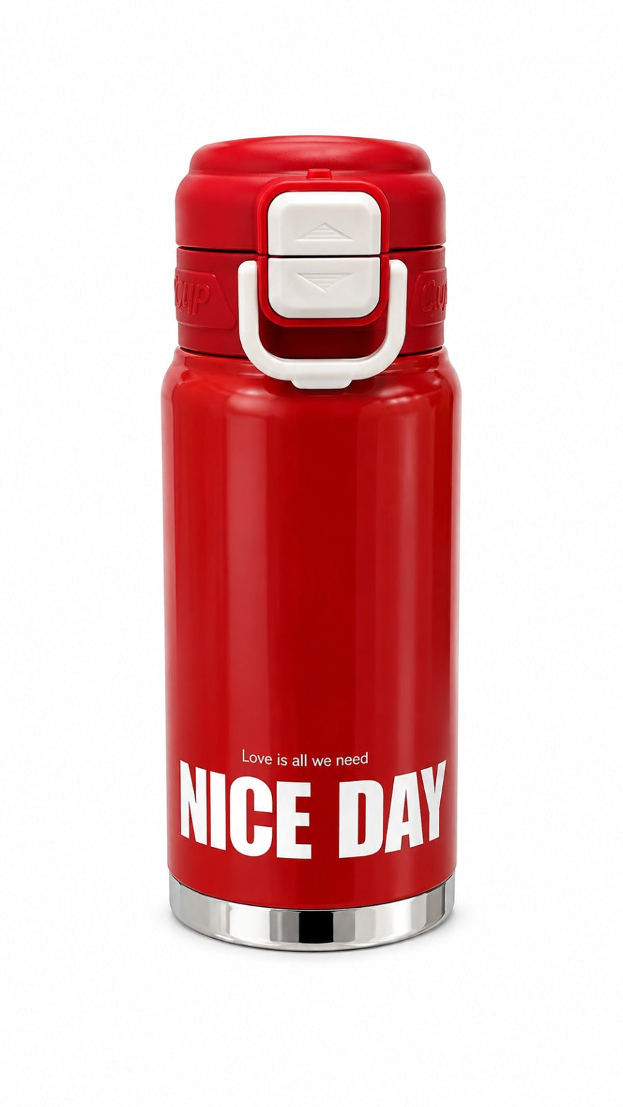 Red Stainless Steel Vacuum Water Bottle