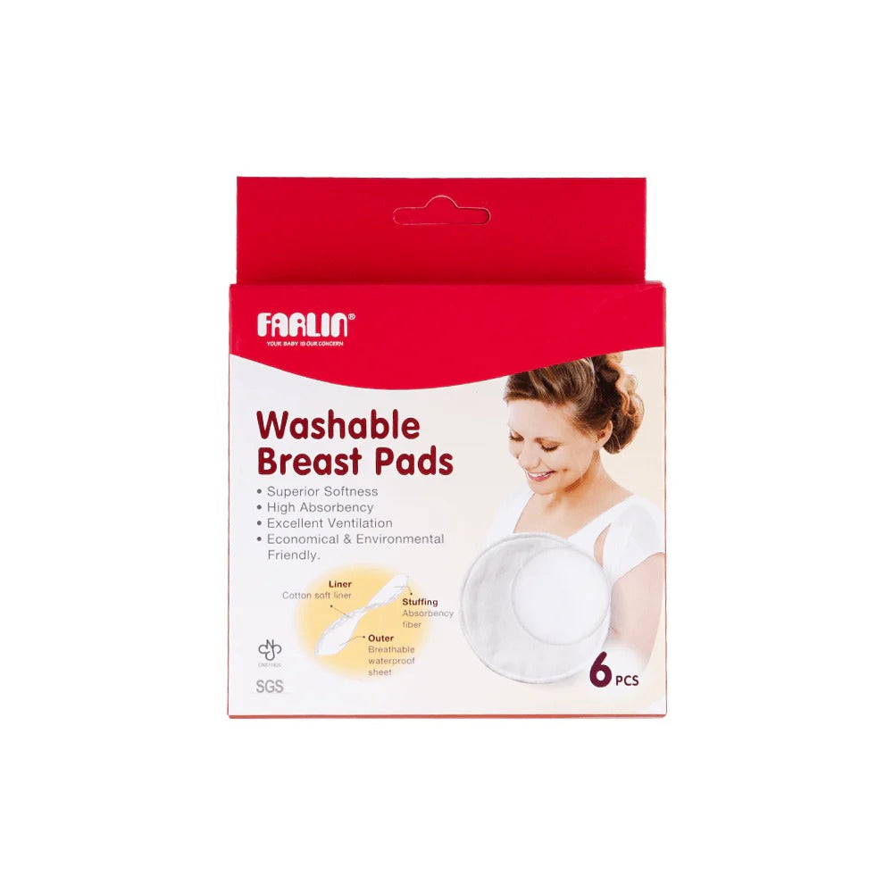 Farlin - WASHABLE BREAST PADS PK-6