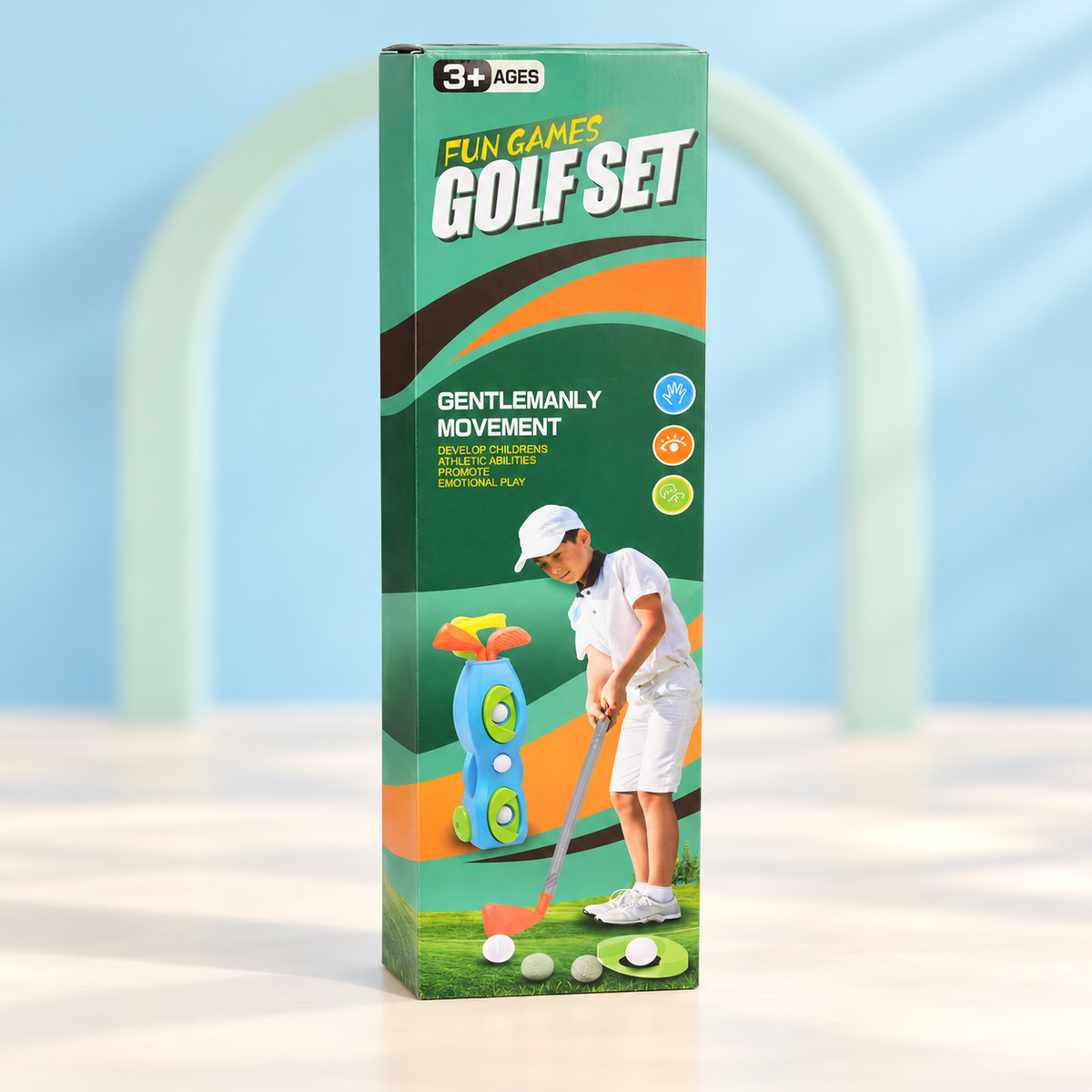 Kids Fun Games Golf Set Toy (3+ Years) – Mini Golf Play Set with Clubs & Balls