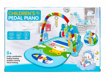 Play Gym Mat with Hanging Toys, Music & Lights