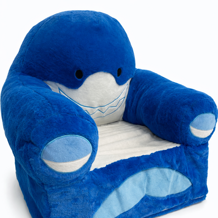 Shark-Themed Plush Kids Sofa Chair – Soft & Cozy Mini Armchair