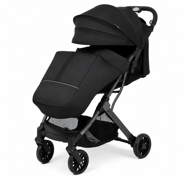 Kidilo K8F Pro  Baby Stroller – Foldable & Lightweight - black