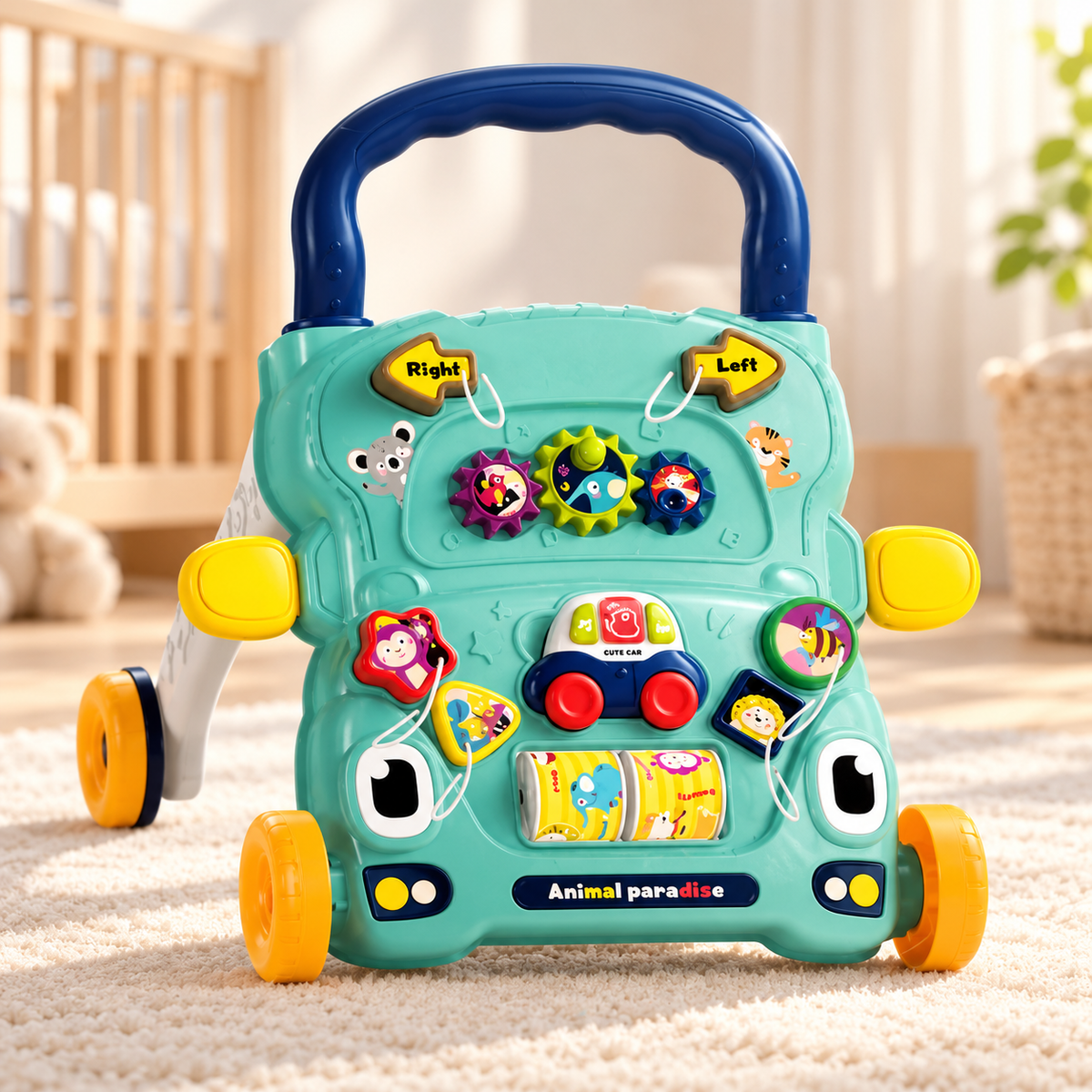 Baby Activity Walker with Detachable Toy Car