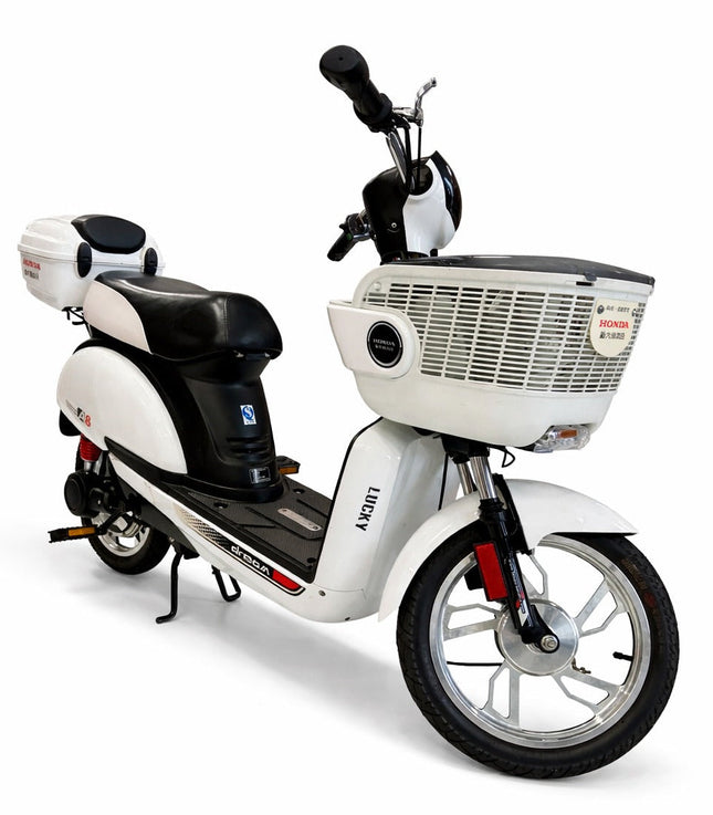 A8 Classic Electric Scooter with Rear Storage Box – Retro Style, Smooth Ride