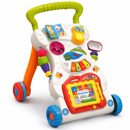 Huanger Musical Baby Walker with Activity Panel – Early Learning Walker (6M+) - HE0801