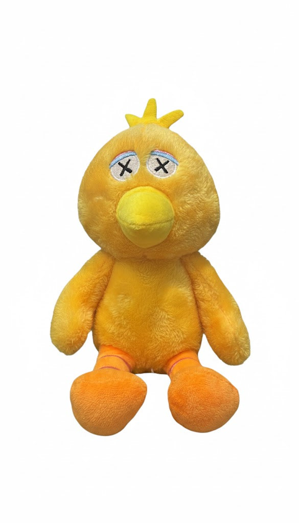 Cute Yellow Duck Plush Toy – Soft & Funny Expression Stuffed Animal