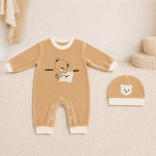 Winter Romper with Cap – Beige