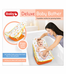 iBaby Deluxe Baby Bather – 3-Position Reclining Infant Bath Support Seat