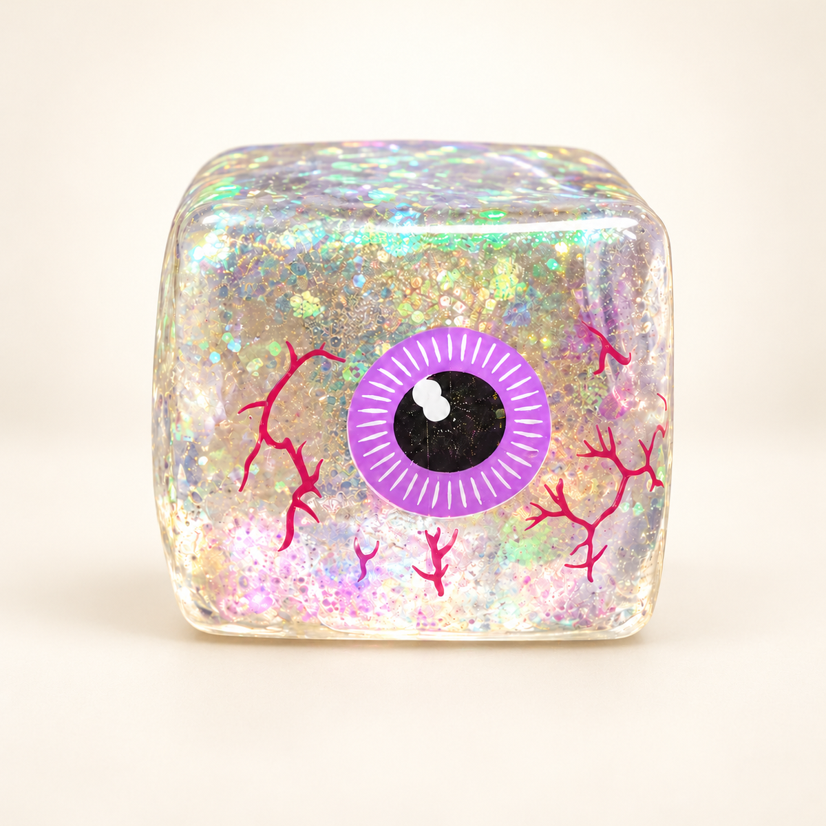Glittery Googly Eye Squishy Cube – A Sparkly Little Squeeze!