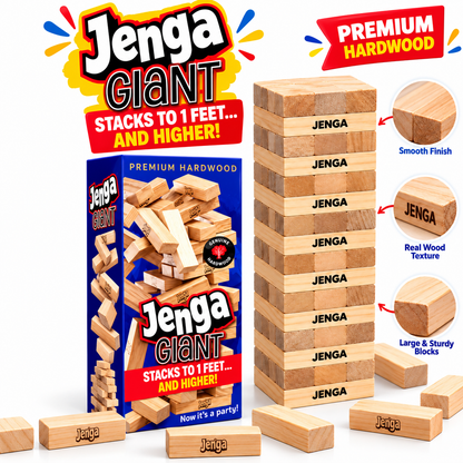 IMPORTED | Giant Jenga Wooden Tower Game