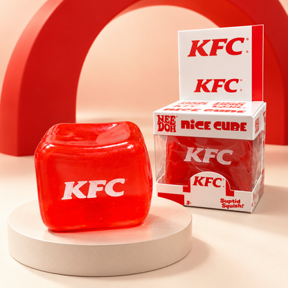 KFC Red Squishy Cube – Satisfying Sensory Fidget Toy