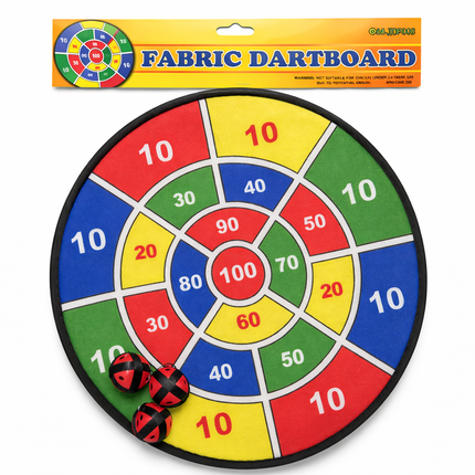 Fabric Dartboard Game Set (15 Inch) – Safe Sticky Ball Dart Board