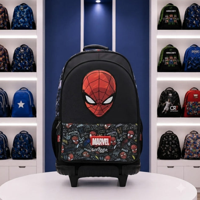 Smiggle |  Marvel Spider-Man Trolley School Backpack – 18" × 12" inches