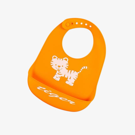 Silicone Baby Bib (Orange)