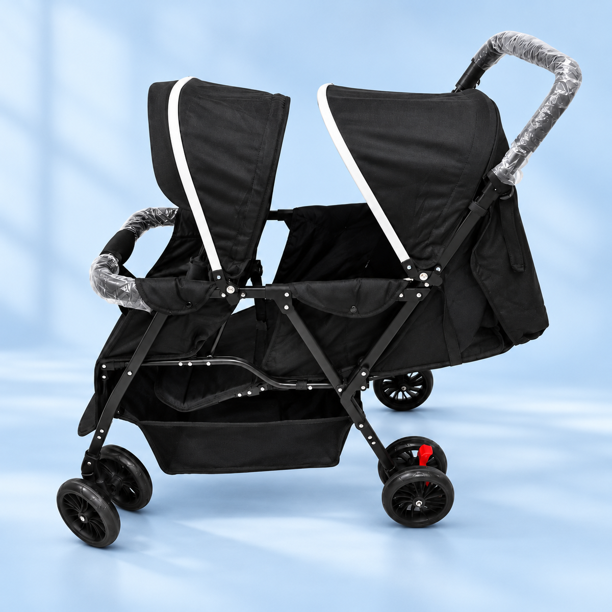 Twin Baby Stroller – Black Edition