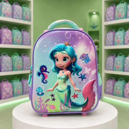 Girls Mermaid Princess School Backpack