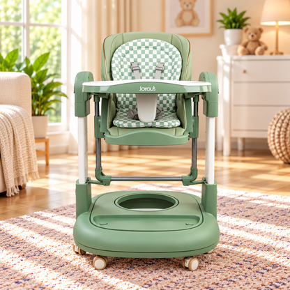 3-in-1 Luxury Baby High Chair – Feeding Chair, Walker & Rocking Chair