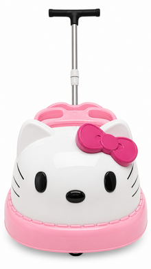 Hello Kitty Style Electric & Manual Ride-On Push Car for Kids with Parent Handle – Pink