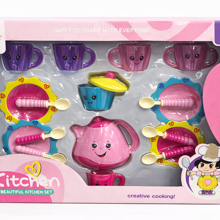 Kids Tea Set Toy – Kitchen Beautiful Tea Party Set