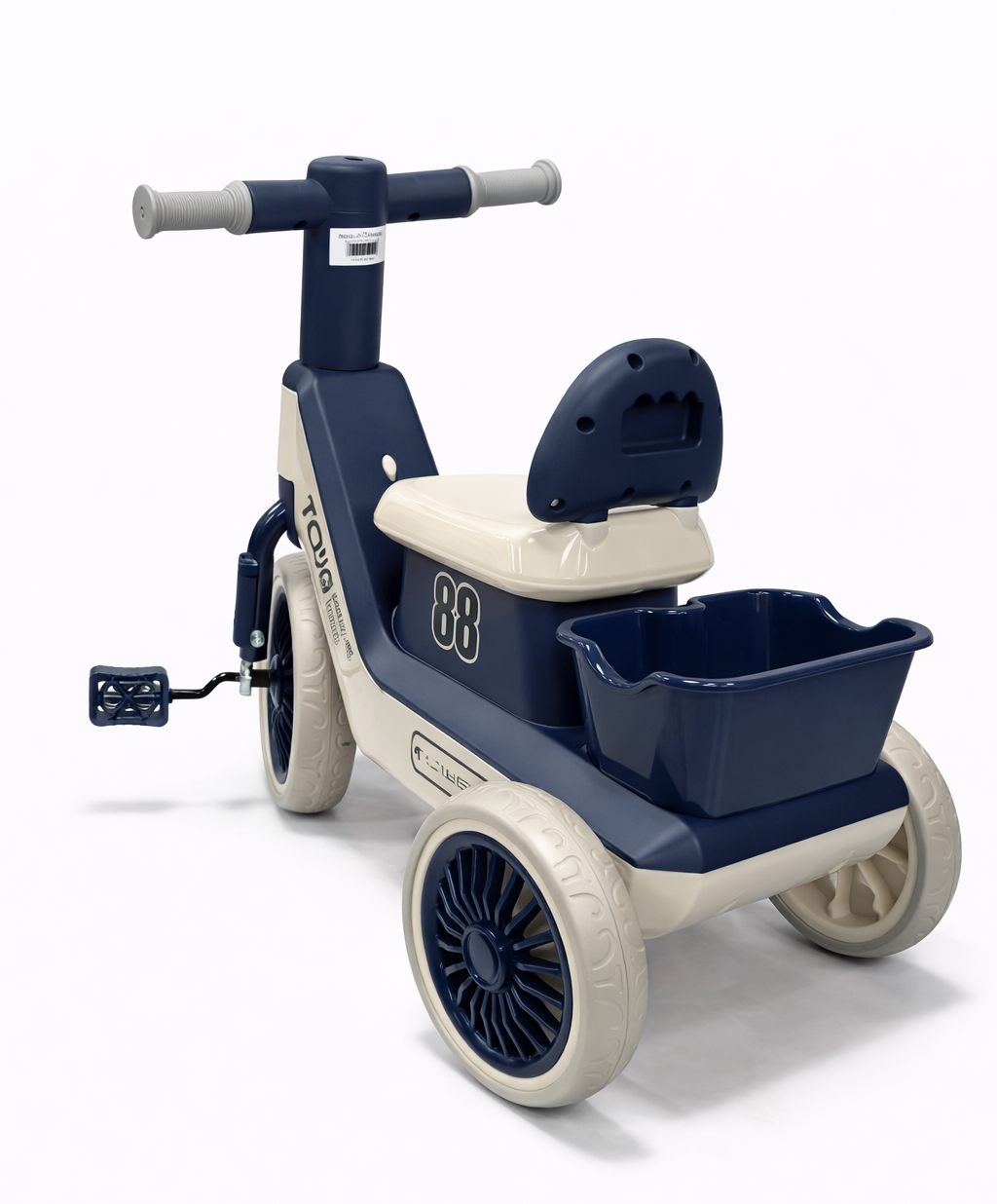 Kids Ride-On Pedal Tricycle with Storage Basket - 715 M