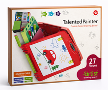 Artist Talented Painter Double-Faced Drawing Board Set – 27 Pieces (Kids Educational Art Kit)