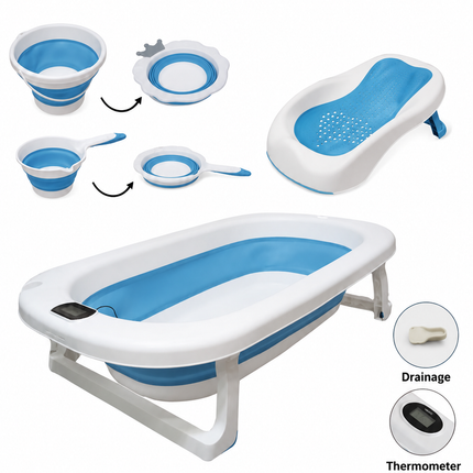 5 in 1 bath tub with Temperature Sensor