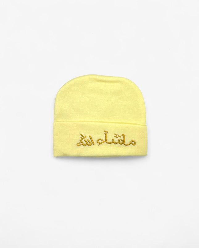 New Born Baby Cap (Yellow)