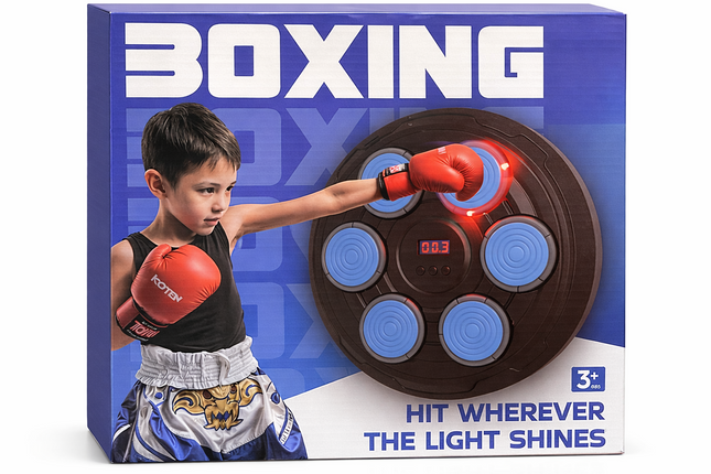 Kids Boxing Target Game with Light & Score Display (3+ Years) – Interactive Punching Practice Toy