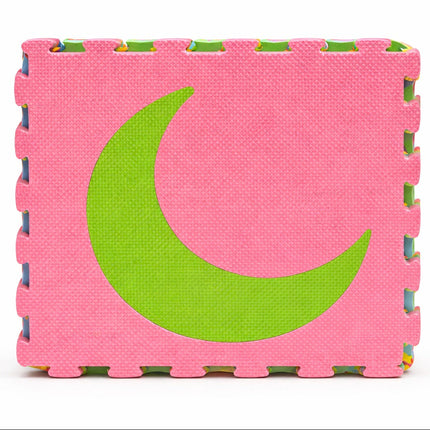 EVA Foam Puzzle Mat – Crescent Moon Design Soft Interlocking Play Mat
