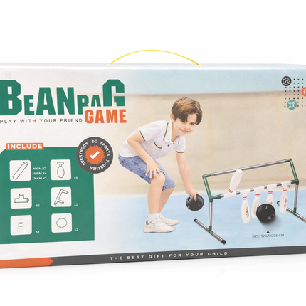 Kids Bean Bag Bowling Game Set – Indoor & Outdoor Fun Activity Toy for Children