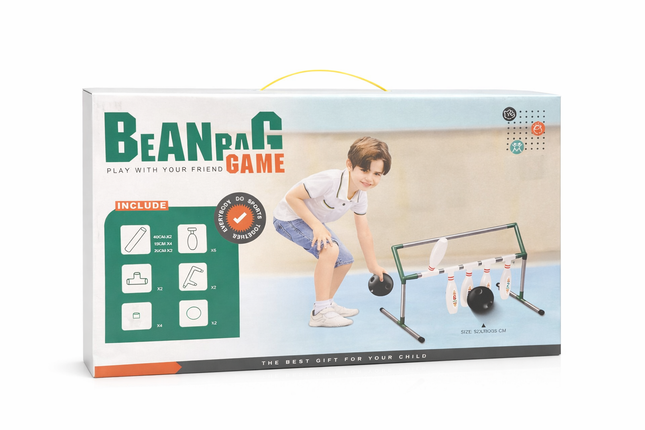 Kids Bean Bag Bowling Game Set – Indoor & Outdoor Fun Activity Toy for Children