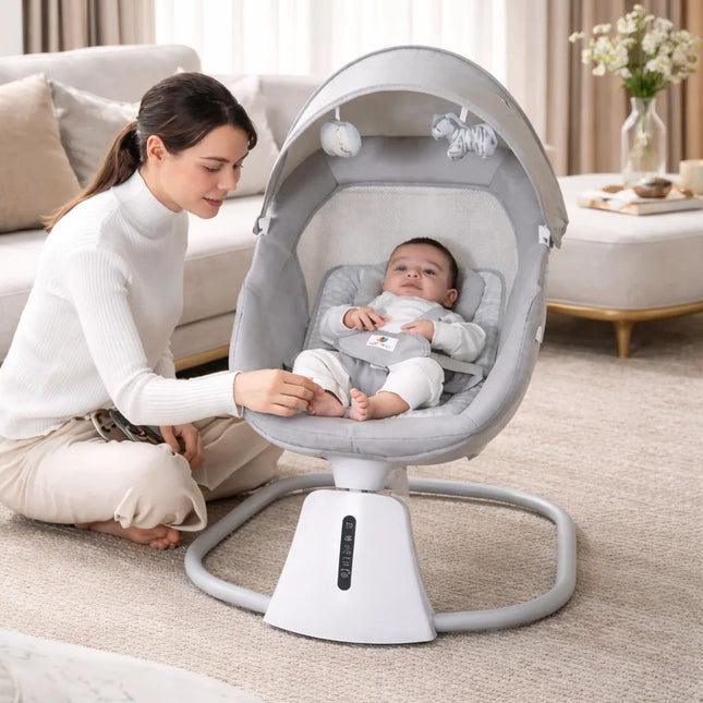 Mastela 3-in-1 Aura Deluxe Bassinet – Smart Comfort Baby Rocker