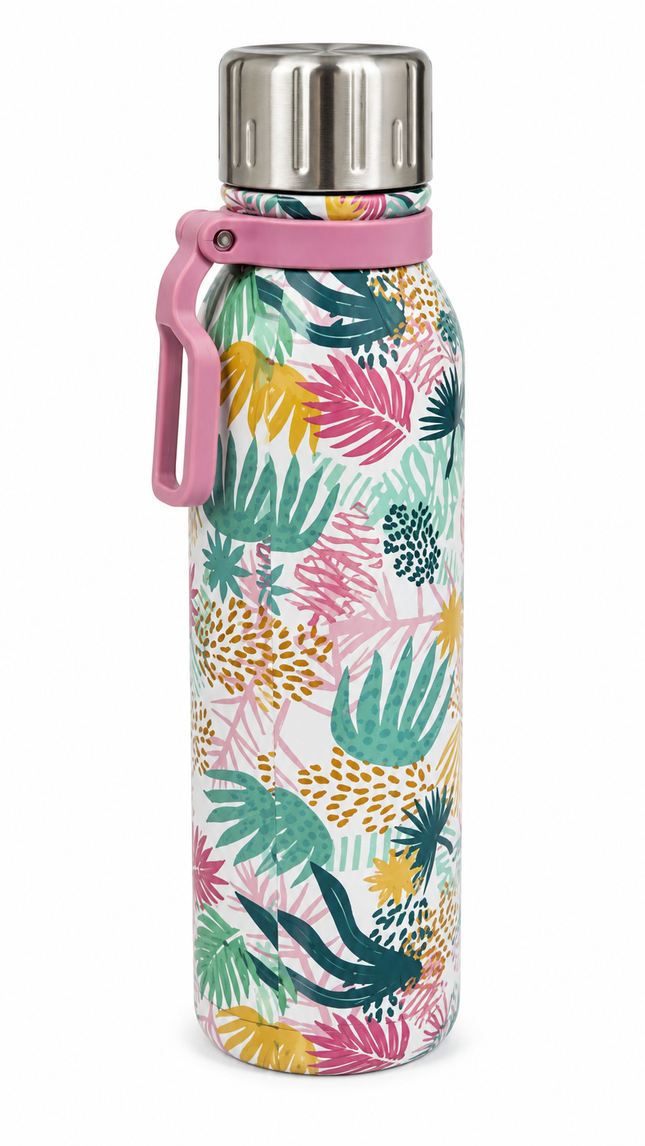 Floral Stainless Steel Water Bottle