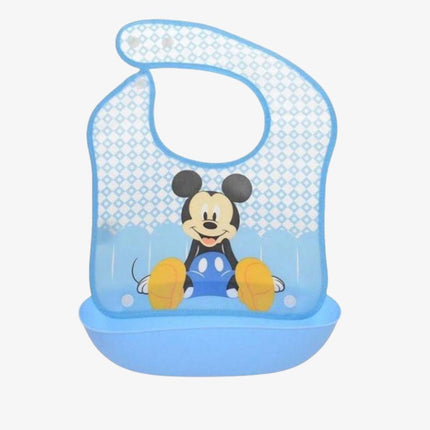 Mickey Mouse Style Baby Bib (Blue)
