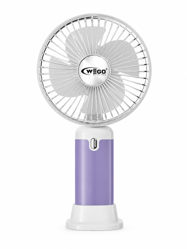WEGO Portable Rechargeable Mini Fan – USB Handheld & Desktop Cooling Fan