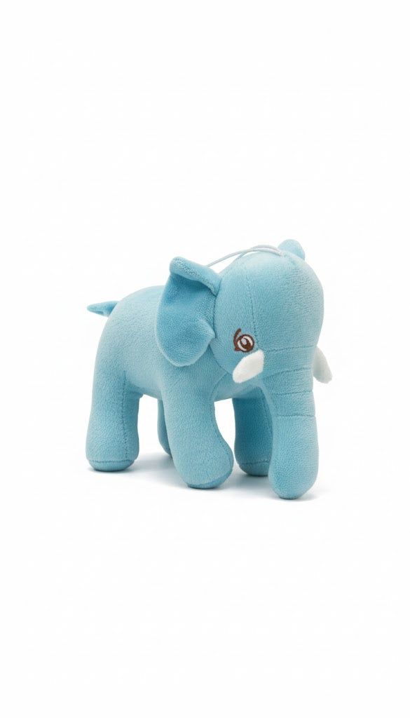 Cute Blue Elephant Plush Toy – Soft & Huggable Stuffed Animal