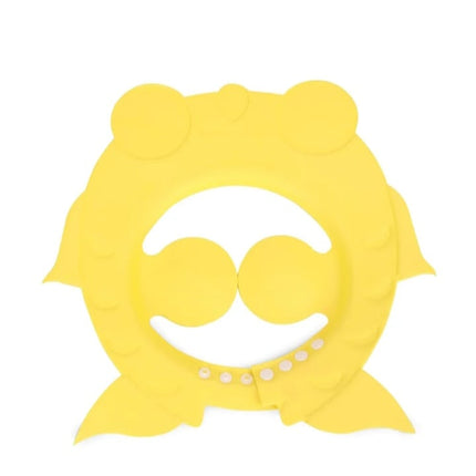 BABY CHARACTER EAR PROTECTION SHOWER CAP YELLOW
