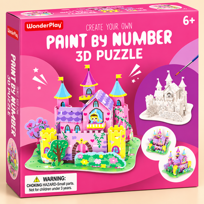 Princess Castle – Paint by Number Creative Art & Craft Kit
