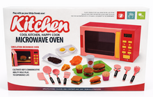 Kids Kitchen Microwave Oven Play Set – Simulation Toy with Food Accessories (23pcs)