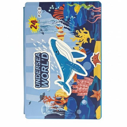 Undersea World 24-Piece Kids Colouring Art Set