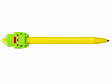 Cute Pixel Alien Gel Pen – Smooth Writing Black Ink Ballpoint Pen for School, Office & Gifts (Yellow)
