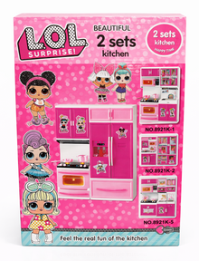 LOL Surprise Kitchen Play Set for Kids – 2-in-1 Pretend Play Kitchen