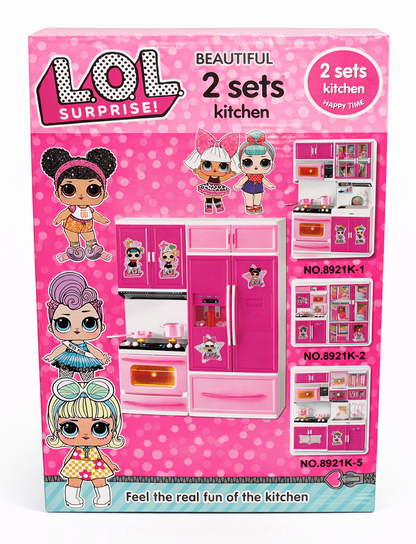 LOL Surprise Kitchen Play Set for Kids – 2-in-1 Pretend Play Kitchen