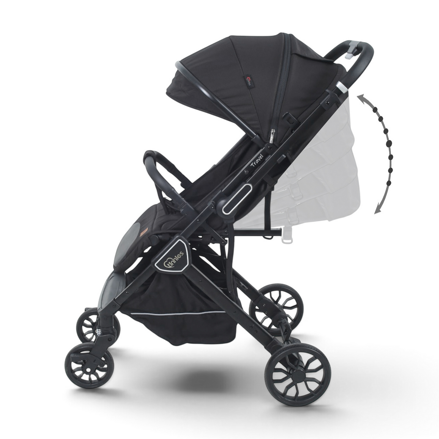 Tinnies Travel Baby Stroller T109 – Black