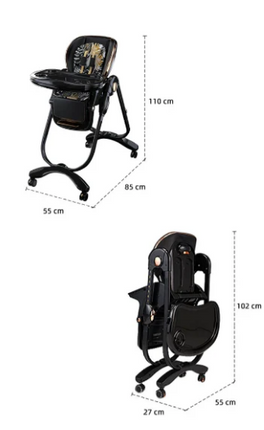 KIDILO  - HIGH CHAIR (BLACK)