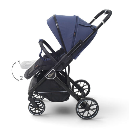 TINNIES REVERSIBLE STROLLER- T110 BLUE