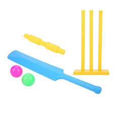 Kids Plastic Cricket Bat & Ball Set – Outdoor Sports Play Kit (Ages 3+)